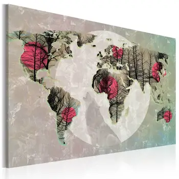 

Picture-world map: Full Moon-60x40 cm