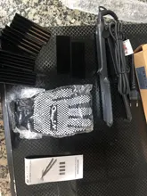 Plancha profesional 4 en 1 para pelo, rizador de pelo de cerámica, placas intercambiables, rizador corrugado, 38