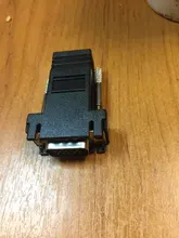 1pcs VGA Extender male to LAN Video CAT5 CAT6 RJ45 Network Cable Adap New