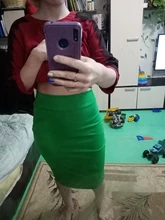 Minifalda ceñida para mujer, falda ajustada hasta la rodilla, de cintura alta, ajustada, Sexy, de tubo, para oficina, AQ801944, 2020