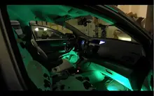 Tira de luces LED RGB para decoración de coche, luz de ambiente Interior con USB, Control remoto inalámbrico de música, múltiples modos