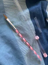 BNG-pincel de nailon para manicura, mango acrílico cepillo, herramientas de arte de uñas, pincel para esmalte de uñas, pintura, dibujo, pluma de Arte de uñas #8 #6