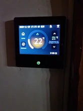 AVATTO-termostato inteligente con WiFi, controlador de temperatura de calefacción con pantalla táctil LED Celsius/fahrenheed, funciona con Alexa y Google Home