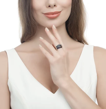 

Gold ring with sapphires and diamonds sunlight sample 585