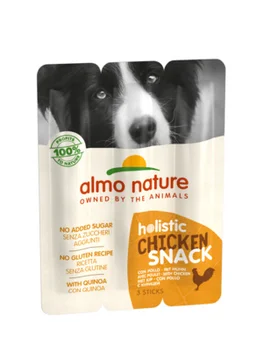 

Almo nature sausage for dogs "chicken" 3 PCs. (Holistic snack with chicken) 0,03 kg x 6 PCs