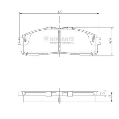Колодки дисковые задние Toyota Celica 2.0i GT 85-90/Supra 3.0/T