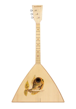 

SBF-VF festival decor balalaika three-string reduced, fish, balalaiker