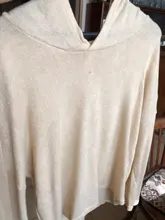 Suéter con capucha de Color puro para mujer, suéter de manga larga con capucha de Color liso, holgado, talla grande