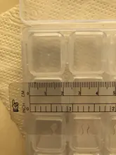 Mordoa-caja de almacenamiento de cuentas de plástico transparente con 28 ranuras, caja organizadora para herramientas de manicura de decoración de uñas, expositor de joyería