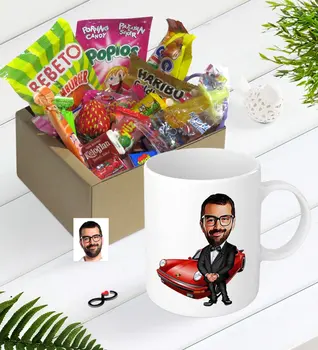 

Personalized Mr Boss Caricature Of Nostalgic Lezzetler Mug set