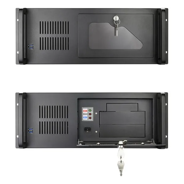 ATX Box TooQ RACK-406N-USB3 1" 4U черный