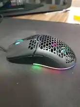 RGB Gaming Mouse Ergonomic-Mice Computer-Gamer Honeycomb-Shell Lightweight Delux M700