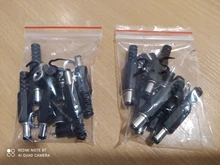 10 Uds 5 pares de alimentación DC pin conector 2,5x5,5mm hembra Jack + macho Jack hembra adaptador DC-022B * 5,5*2,5mm