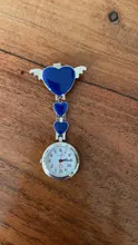 Recién enfermera bolsillo relojes diales redondo cuarzo Ángel banda broche Doctor colgante Relojes