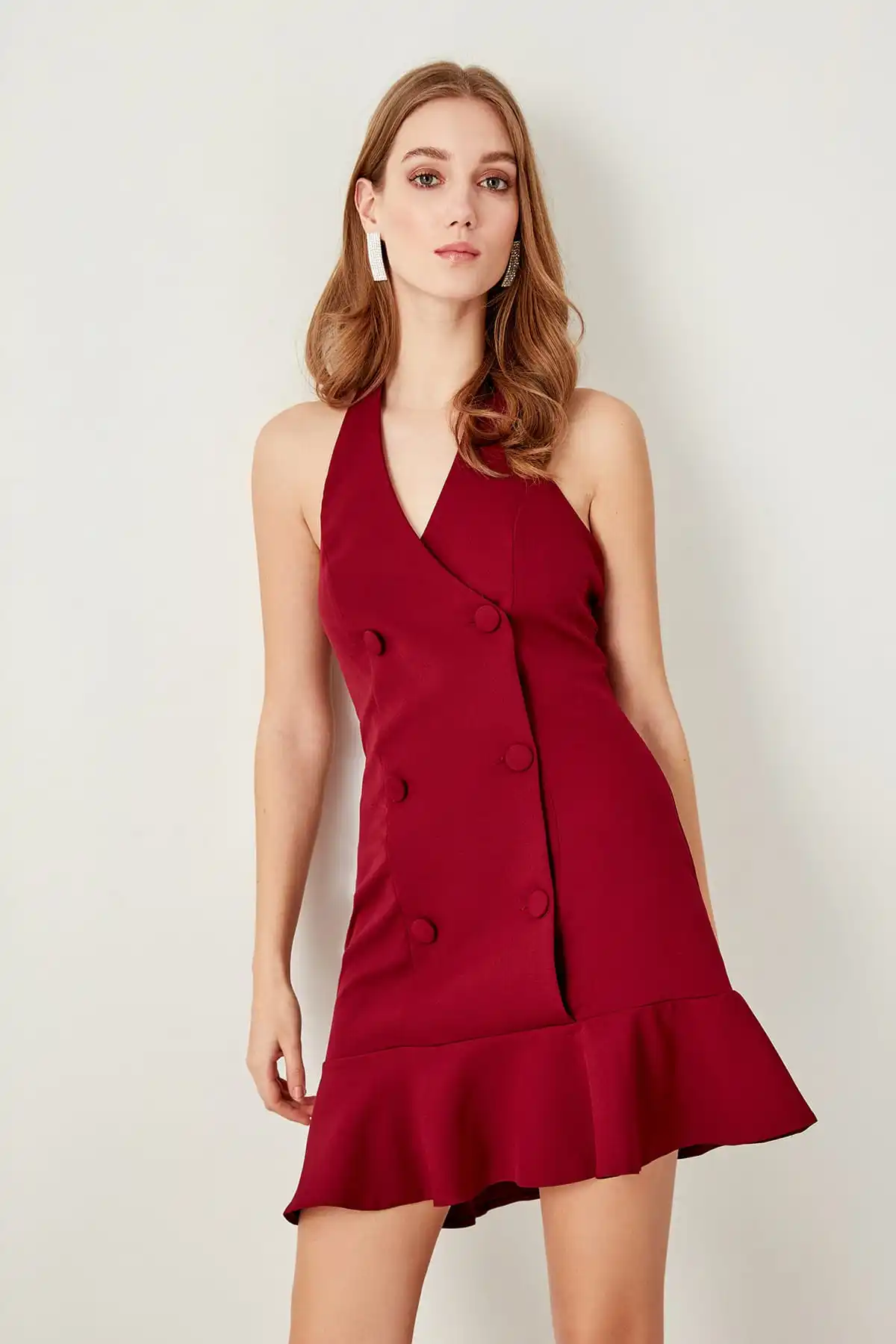 

Trendyol Button Detail Dress TPRSS19FZ0064