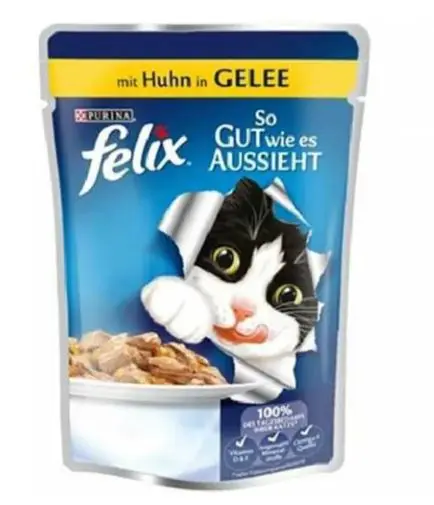

SUITABLE FOR CAT'S TASTE Felix Chicken Cat Food 100 Gr. FREE SHİPPİNG