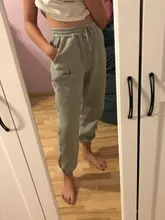 Joggers informales de lana para mujer, pantalones de chándal holgados de cintura alta, Hip-Hop, para correr, trotar, ropa de calle, 2020