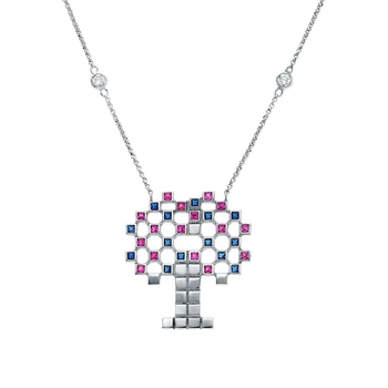 

Silver necklace with cubic zirconia sunlight sample 925