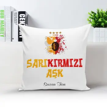 

Personalized Yellow Red Love Pillow Case