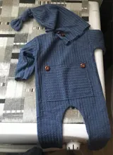 (0-3M) Fotografía de recién nacido, gorro de cola larga de una pieza, disfraz fotográfico de dos piezas, apoyo fotográfico, pie F4 *