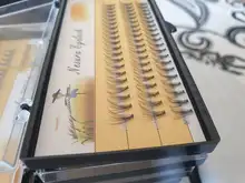 60 racimo/caja de pestañas individuales 0,07/0,1 grueso conjunto de pestañas extensión 3D pestañas falsas naturales al por mayor