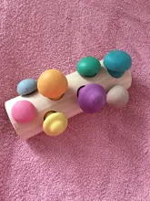 Bloques de arcoíris de madera Montessori para bebé, juego de recolección de setas, juguetes educativos de madera para bebé, ensamblaje a juego con forma de desarrollo