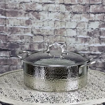 

Nickel Plating Copper CookPot Handmade 19/21 cm Turkish Made