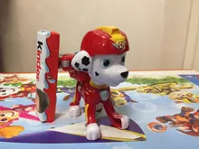 Coche de la Patrulla Canina para niños, modelo de figura de acción Marshall, Chase, Ryder