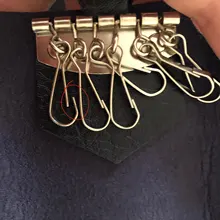 1 PC portátil de los titulares de ama de llaves llavero coche bolsa Porta llaves Unisex caso cartera cubierta de Color sólido Simple bolsa de almacenamiento