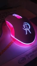 Ratón óptico retroiluminado de color rosa para ordenador, Mouse silencioso con cable, moda Sailor Moon, 2400DPI