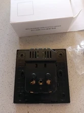 JHJCH-toma de corriente de la UE, enchufe con puerto de carga USB 2.1a 16A, panel de cristal, toma de corriente ruso y español