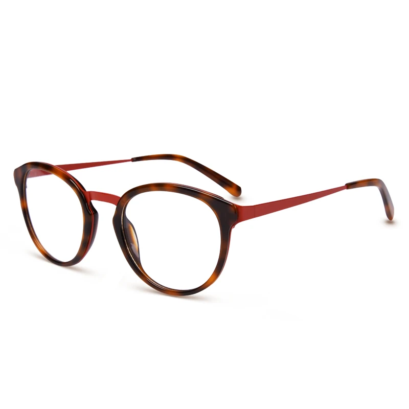 Модные леопардовые женские очки, оправа, прозрачные линзы, очки для мужчин, оптические очки, Lunette De Vue Femme, кошачий глаз GR6022 - Цвет оправы: GR6023C02Red