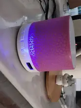 Altavoz Mini inalámbrico con Bluetooth, Subwoofer colorido, luz LED portátil, 20W, 15W, 400mah, batería integrada de plástico, rango completo
