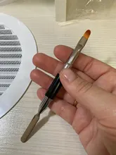 Espátula acrílica para uñas, herramienta de manicura, extensión de Gel UV, pincel para pintar Flores, 1 unidad