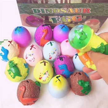 

Randomly Novelty Funny Squeeze Toys Squeeze Venting Dinosaur Eegg Venting Ball Decompression Children Toys Birthday Gifts wj137