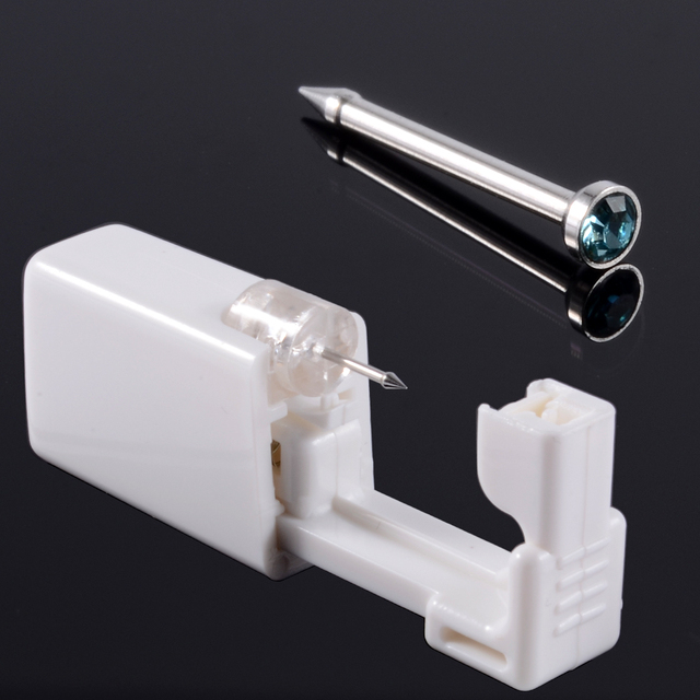 Unit Disposable Safe Sterile Piercing Unit For Gem Nose Studs Piercing Gun Piercer Tool Machine Kit Earring Stud Body Jewelry