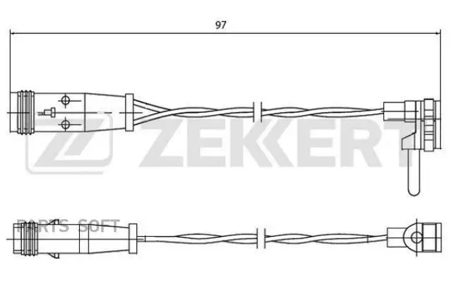 Датчик износа тормозных колодок MB CLS (C219) 04- E-Class (W211) 02- T-Model (S211) 03- BS8009 |