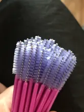 Cepillo cosmético para pestañas 50 uds, varitas de rímel de cristal, aplicador de pestañas con diamantes, brochas de maquillaje desechables