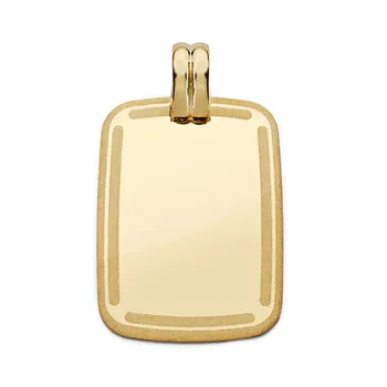 

Pendant Gold Plate 18k frame 28mm. [AA0537]