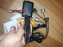 Eunavi 1set de Parktronic Kit de sensores de estacionamiento Led 4 6 8 sensores para todos los coches inversa asistencia Sistema de Control de Radar de marcha atrás