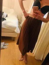 Pleated-Skirt Simplee Elegant 20-Color Fashion Women Belt A-Line British-Style with Autumn