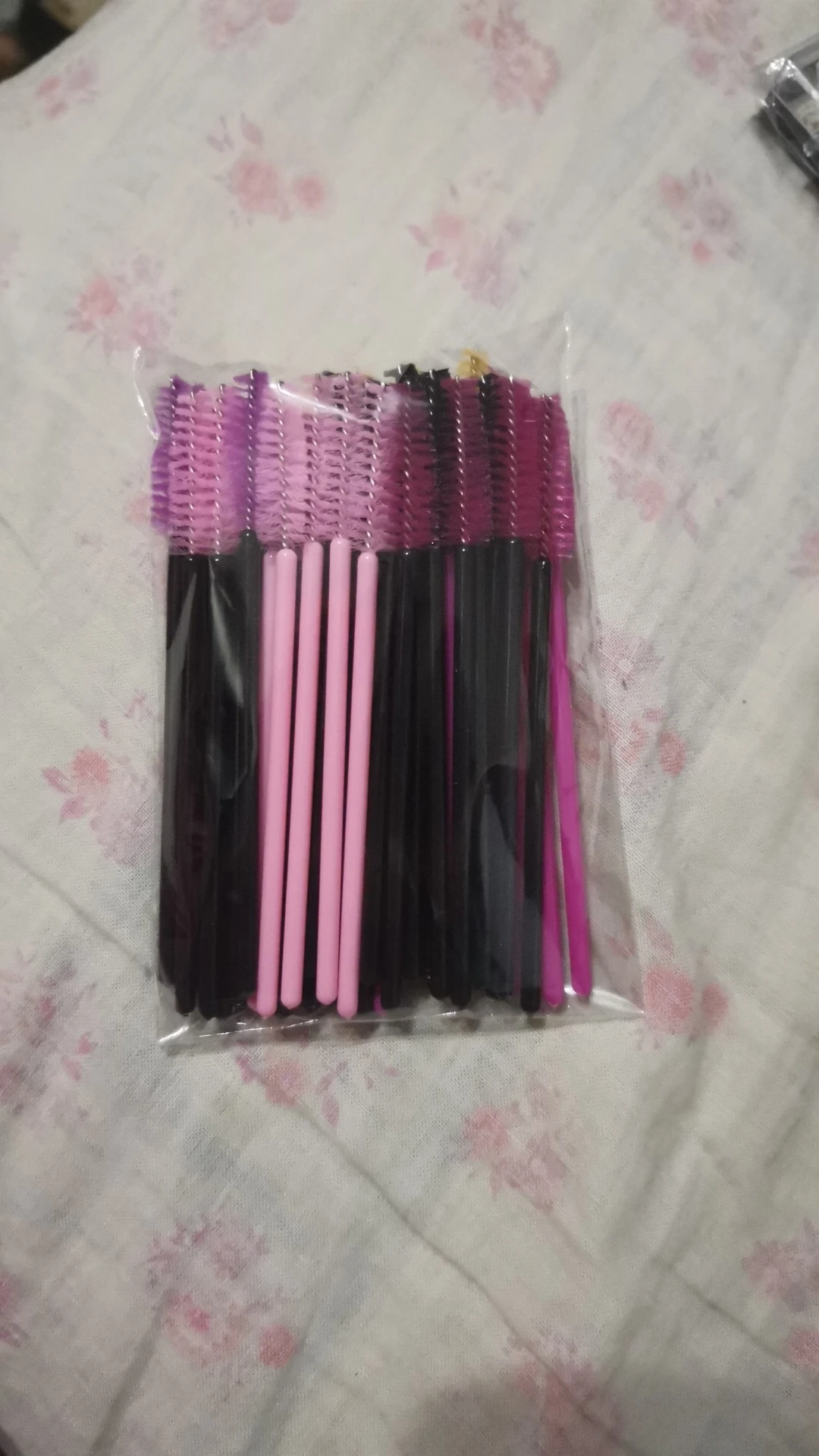 QSTY eyelash brush makeup brushes 50pcs individual disposable mascara applicator comb wand lash makeup brushes tools 6colors reviews №1 170148
