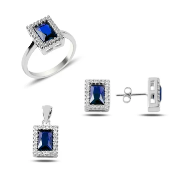 

Silver 925 Sterling Zircon Cubic Zirconia Set