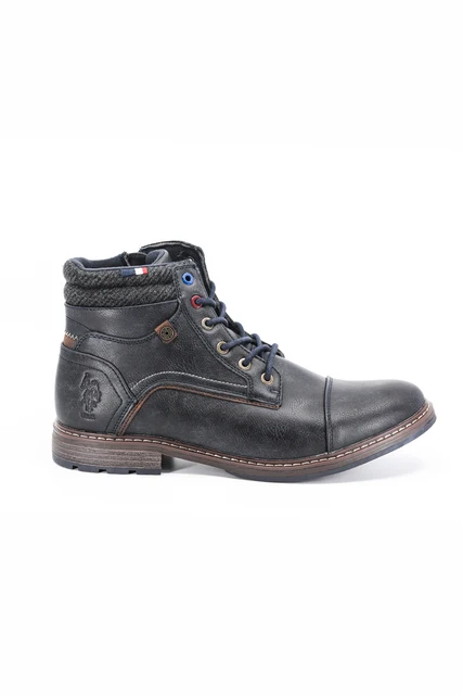 navy blue polo boots