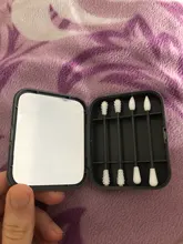 Bastoncillos de algodón reutilizables para limpieza de oídos bastoncillos de silicona para cosméticos, para limpieza de maquillaje, retoques, de doble cabeza, 4 Uds.