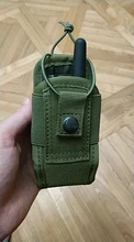 Bolsa táctica Molle 1000D para Walkie Talkie, bolsa de cintura, soporte portátil para interfono, bolsa de transporte para caza y Camping