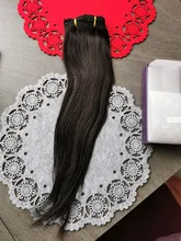 Showcoco-máquina de extensión de cabello humano Remy, Clip en extensiones de cabello coreano, Clips de cabello sedoso y recto