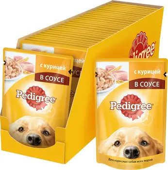

Pedigree пауч dog (a pieces in sauce), Chicken, 24*100 YY