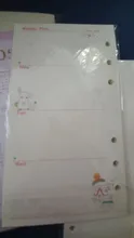 Hojas sueltas Kawaii A5 A6, recambio de papel, carpeta espiral, índice de páginas internas, planificador diario semanal mensual, Agenda, 2021, 45 hojas