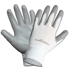 Перчатки нейлоновые с цельным ПУ покрытием ладони AIRLINE AWG-N-02